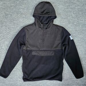 Autumn MTN Collection Men's Small Fleece Pullover Jacket Sweatshirt Black EUC